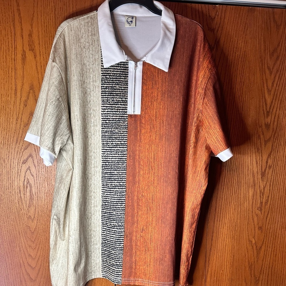 Hardaddy Mens Short Sleeve Multicolor Hawaiian Stretch Bowling Shirt 3xl EUC - Picture 4 of 16